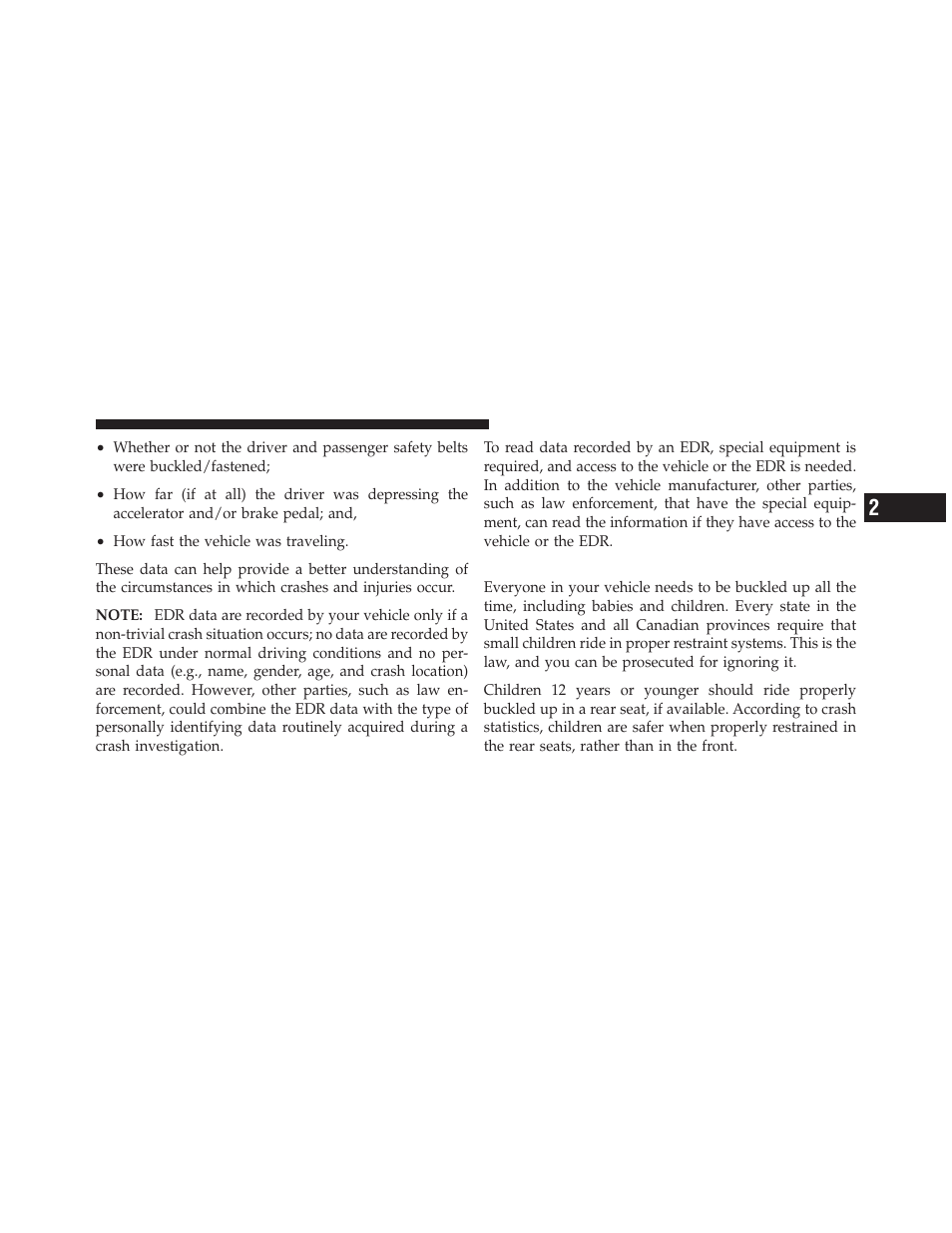 Child restraints | Chrysler 2011 200 Convertible - Owner Manual User Manual | Page 69 / 505