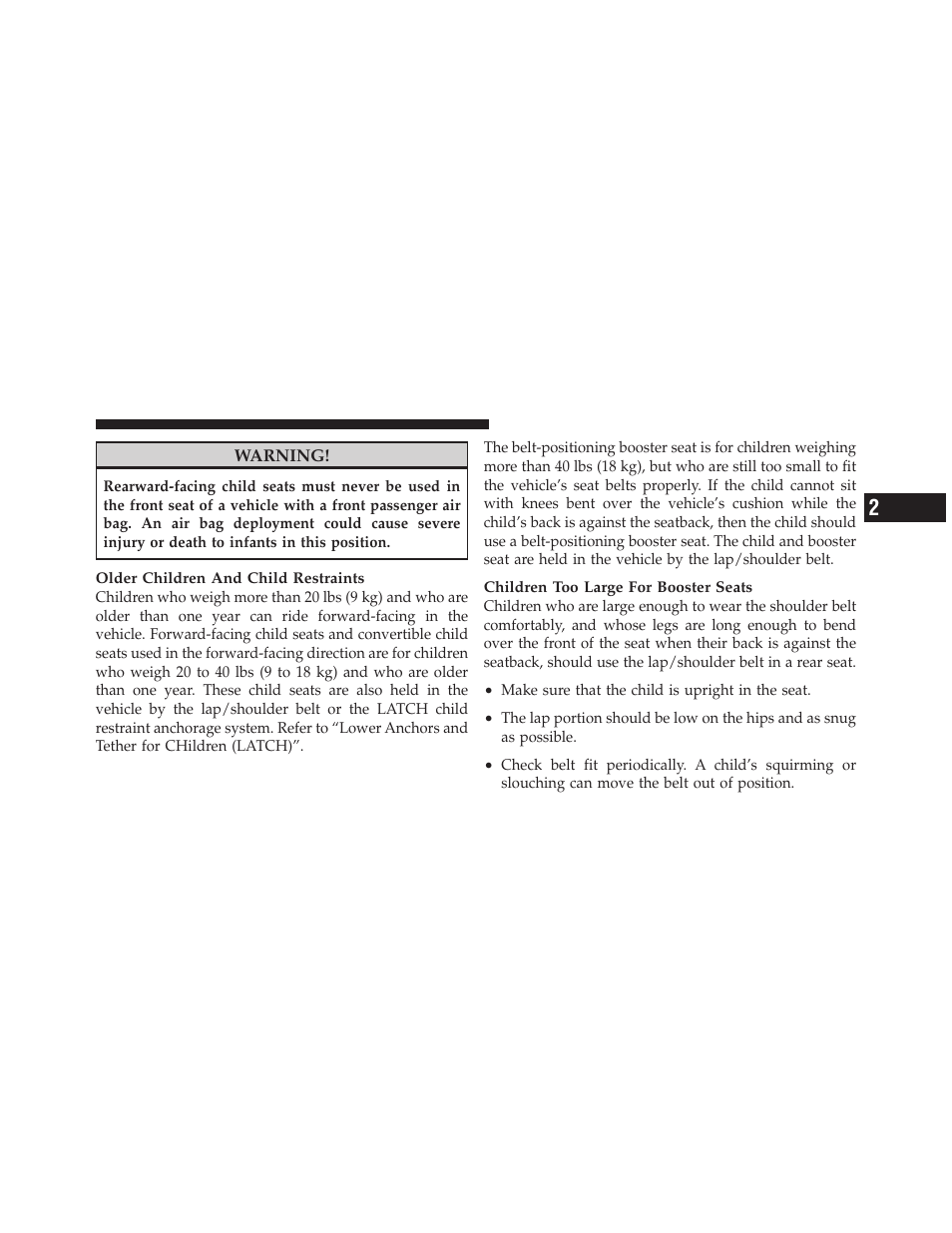 Chrysler 2011 200 Convertible - Owner Manual User Manual | Page 71 / 505