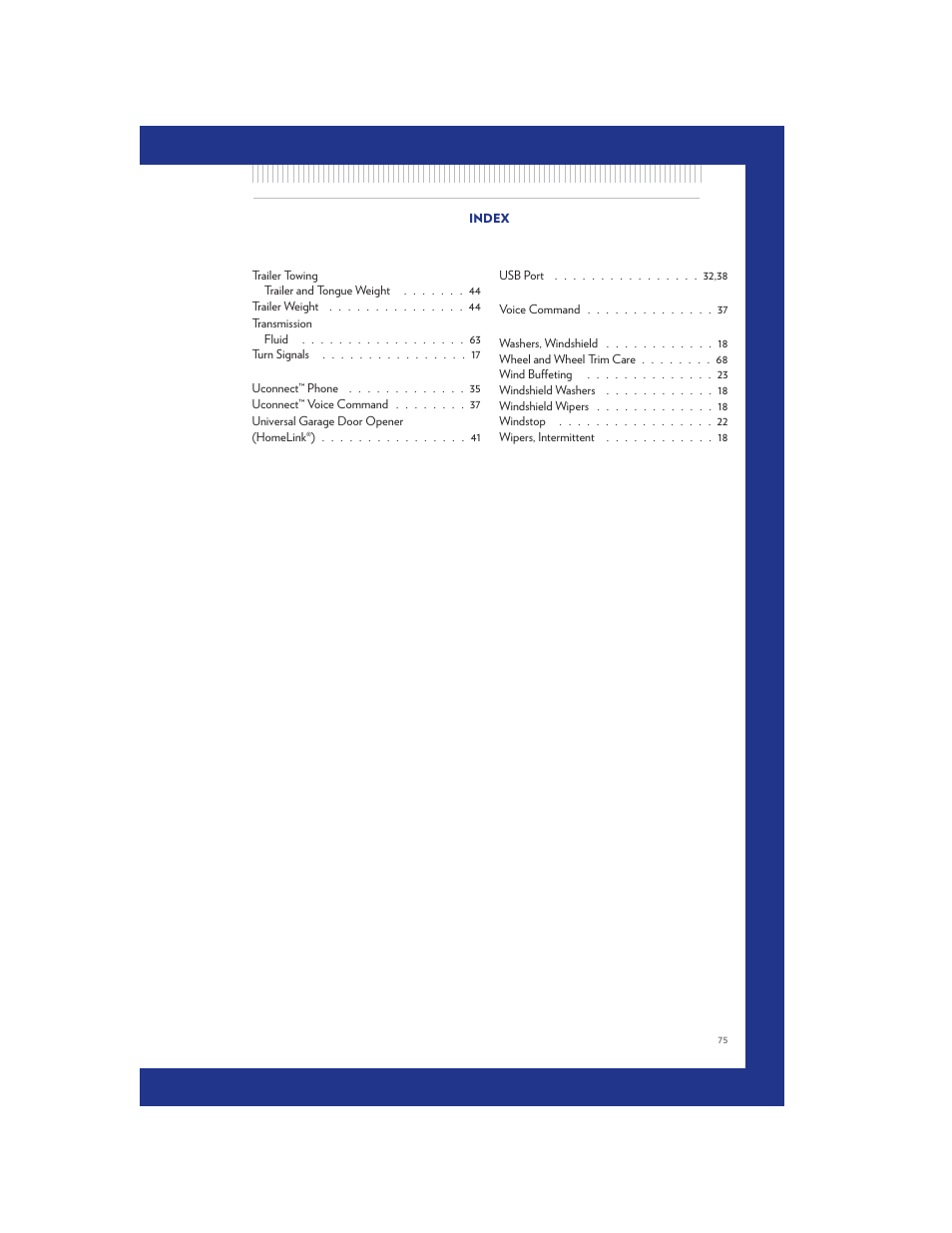Chrysler 2011 200 Convertible - User Guide User Manual | Page 77 / 84