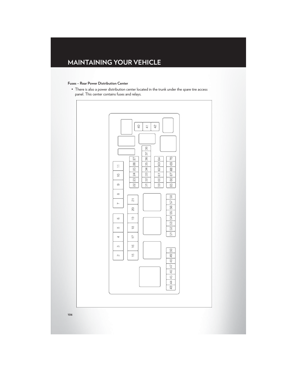 Maintaining your vehicle | Chrysler 2012 300 SRT - User Guide User Manual | Page 108 / 124