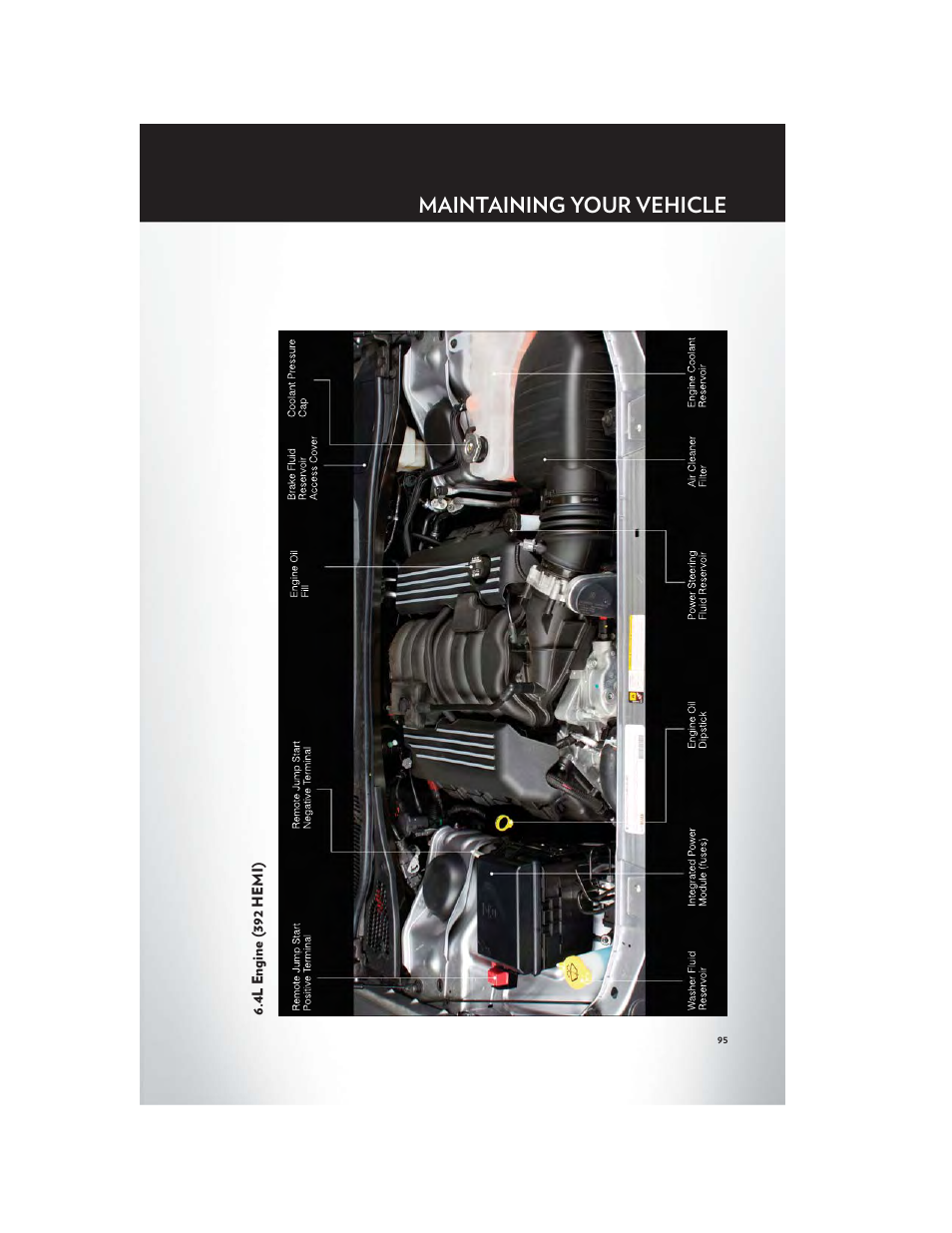 4l engine (392 hemi), Maintaining your vehicle | Chrysler 2012 300 SRT - User Guide User Manual | Page 97 / 124