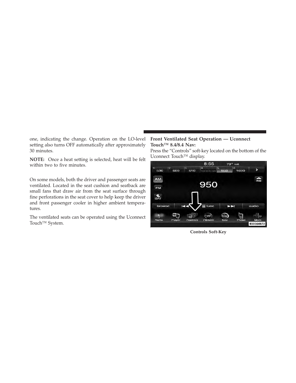 Ventilated seats — if equipped | Chrysler 2012 300 SRT - Owner Manual User Manual | Page 170 / 557