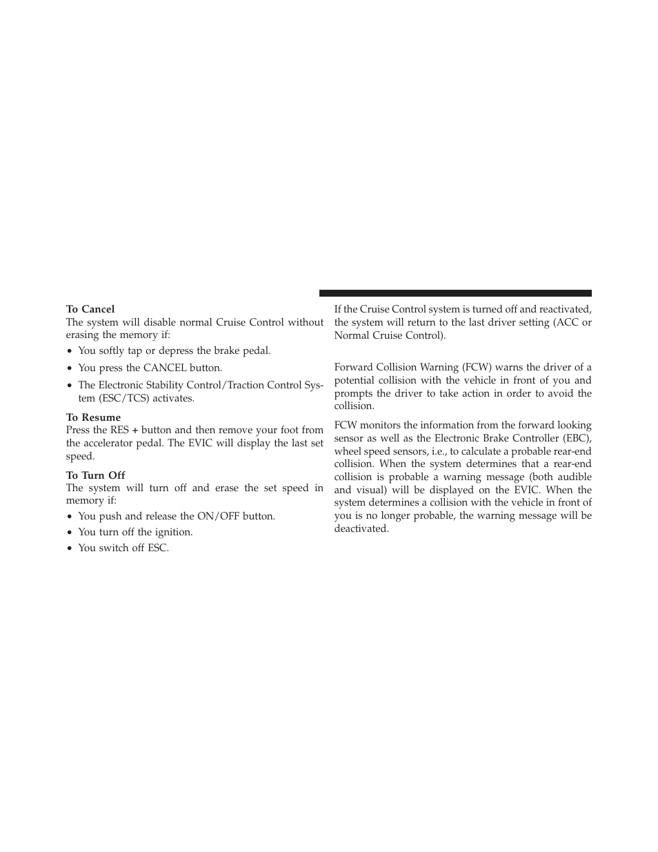 Forward collision warning — if equipped | Chrysler 2012 300 SRT - Owner Manual User Manual | Page 230 / 557