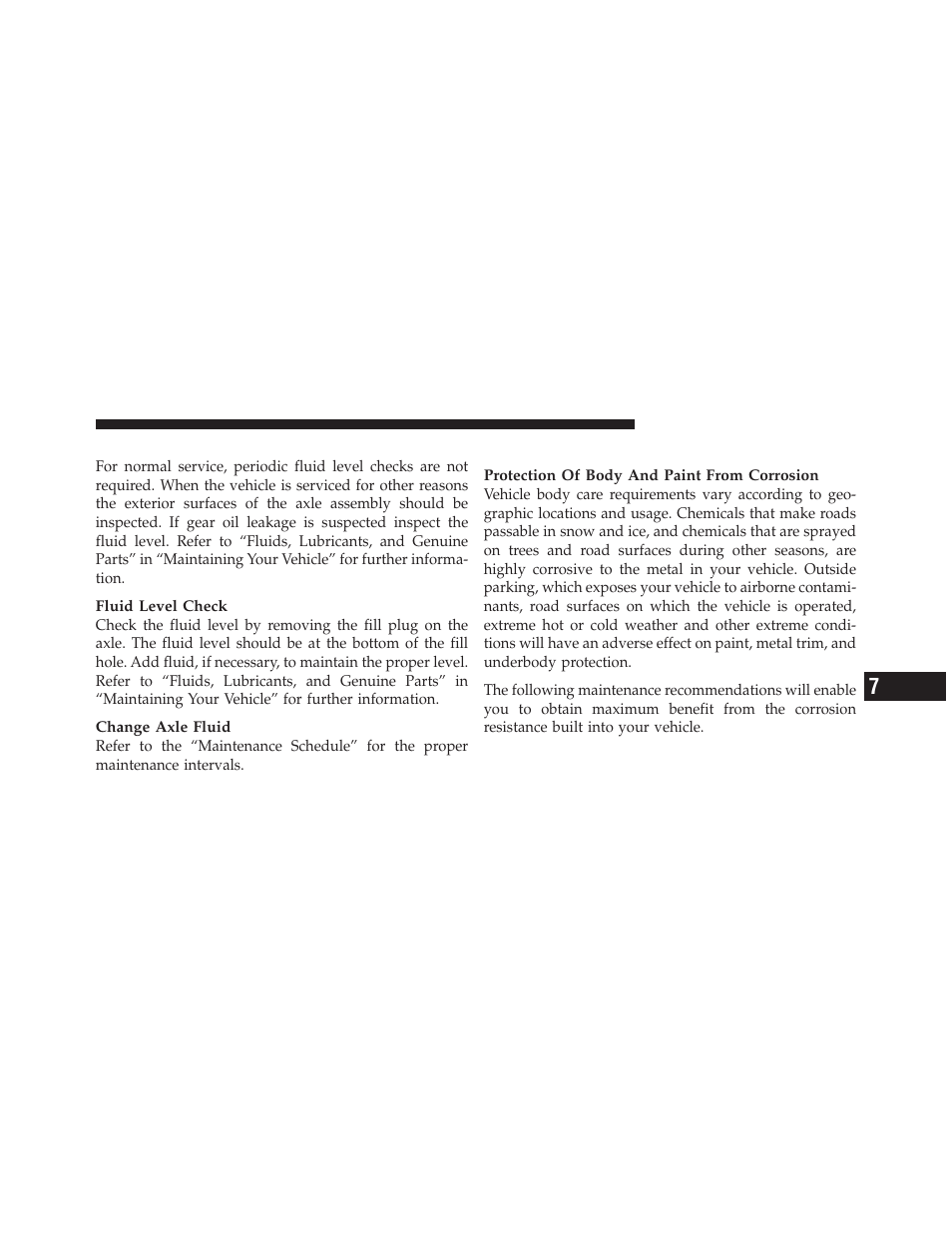 Rear axle, Appearance care and protection from corrosion, Appearance care and protection from | Corrosion | Chrysler 2012 300 SRT - Owner Manual User Manual | Page 483 / 557