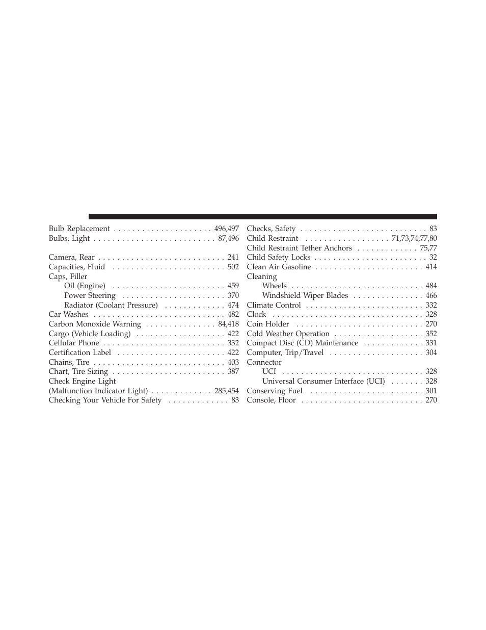 Chrysler 2012 300 SRT - Owner Manual User Manual | Page 538 / 557