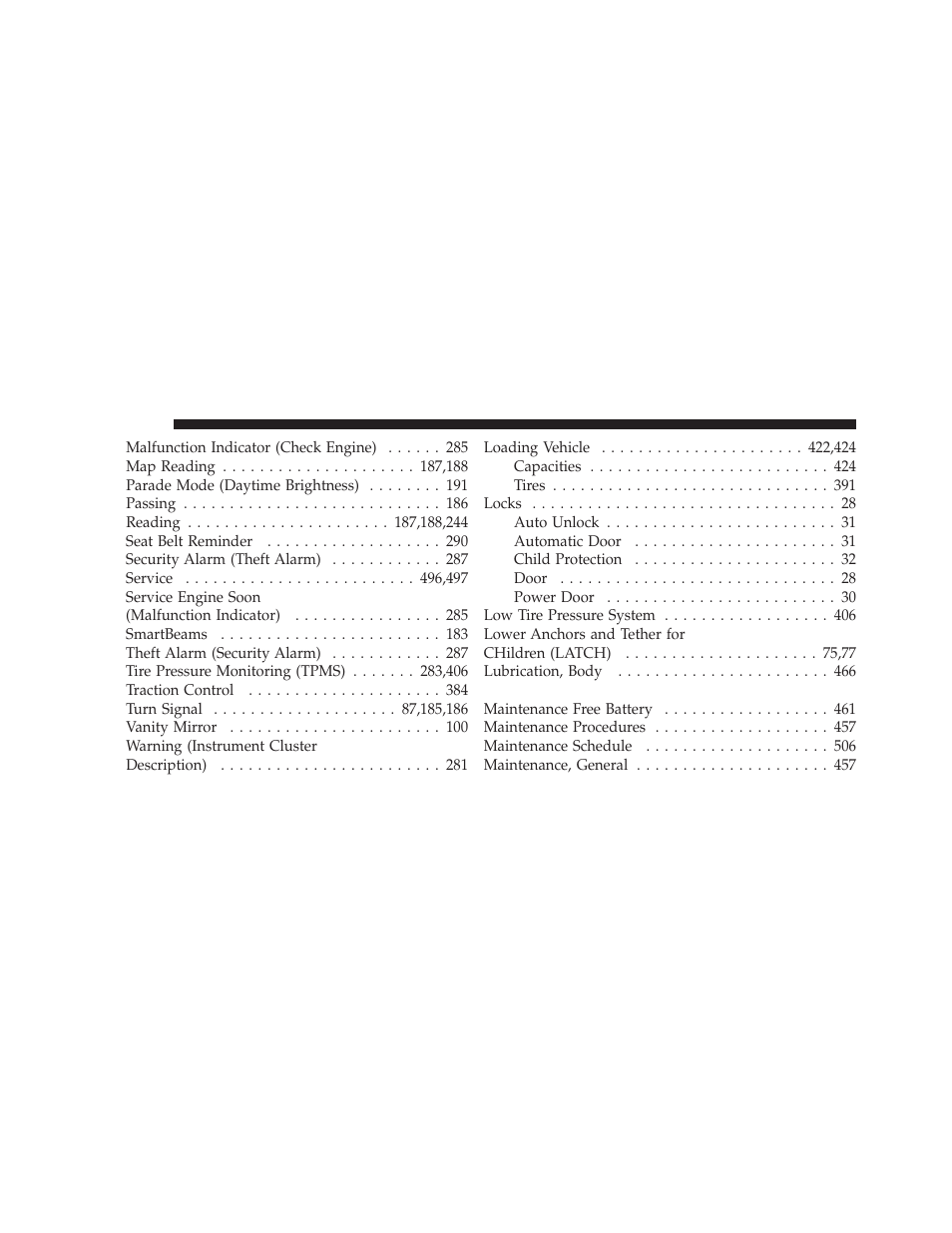 Chrysler 2012 300 SRT - Owner Manual User Manual | Page 546 / 557
