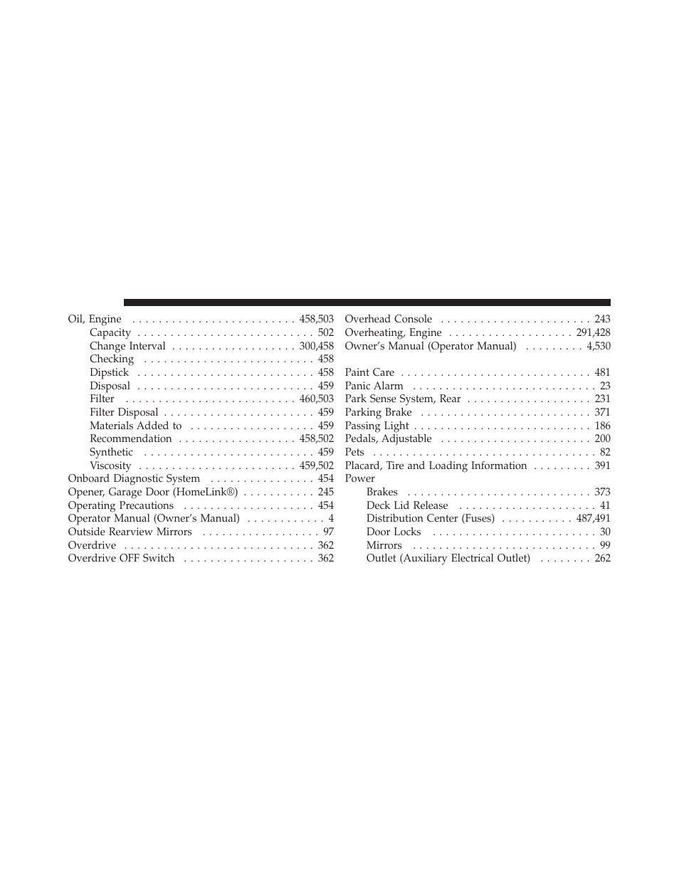 Chrysler 2012 300 SRT - Owner Manual User Manual | Page 548 / 557