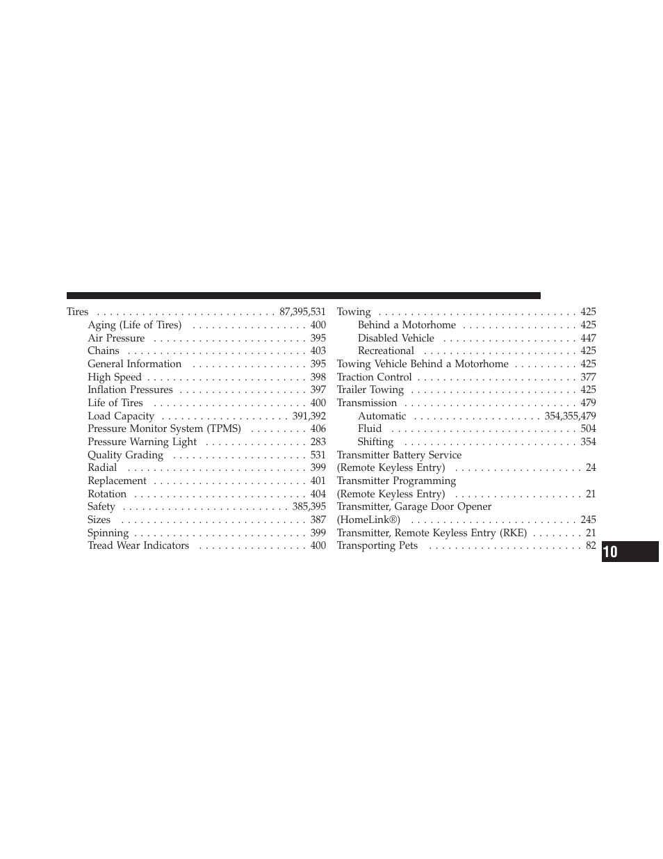 Chrysler 2012 300 SRT - Owner Manual User Manual | Page 553 / 557