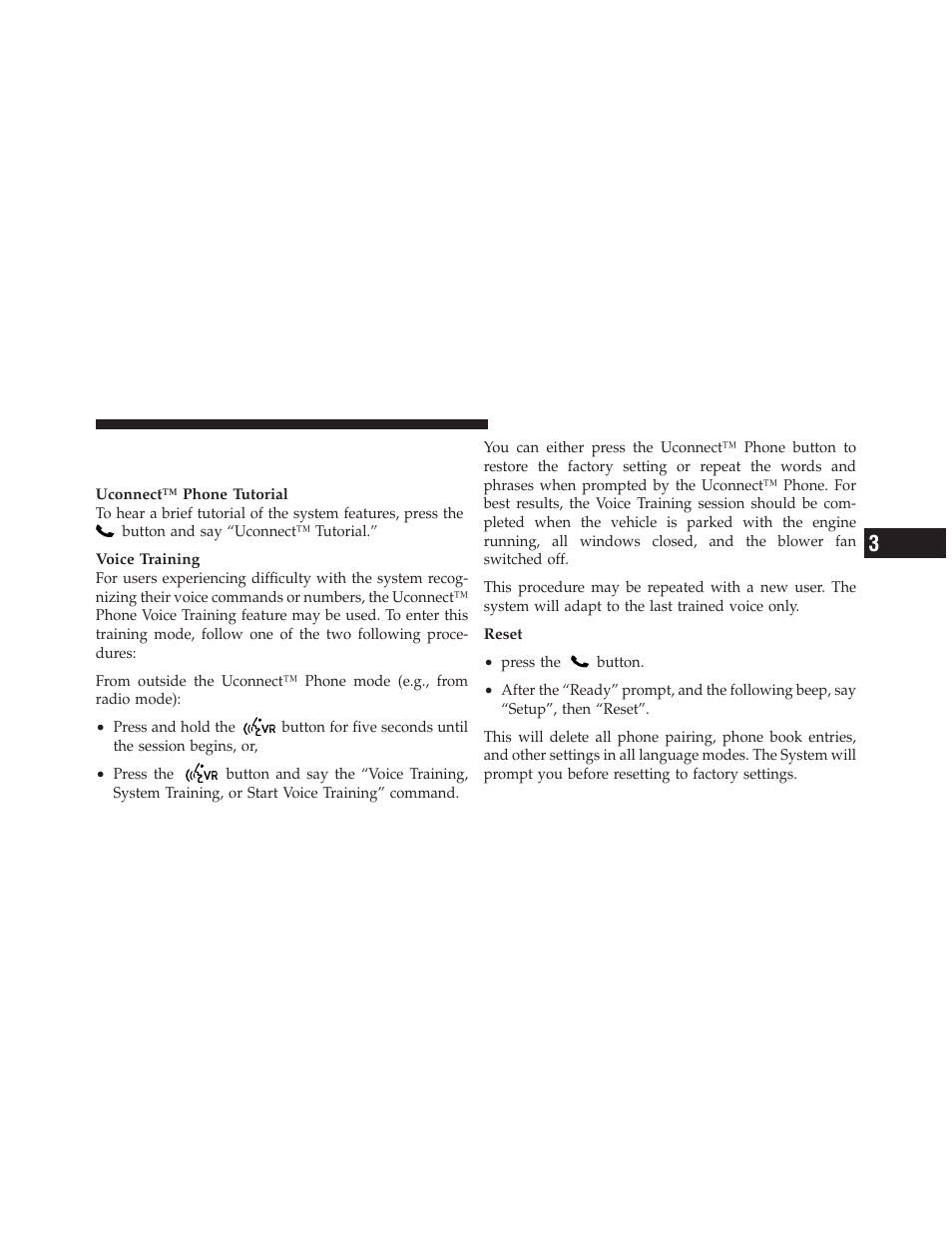 Things you should know about your uconnect™ phone, Things you should know about your, Uconnect™ phone | Chrysler 2012 200 - Owner Manual User Manual | Page 121 / 508