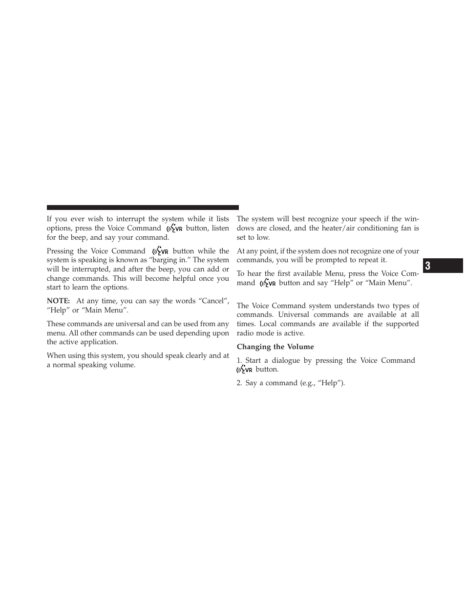 Commands | Chrysler 2012 200 - Owner Manual User Manual | Page 133 / 508