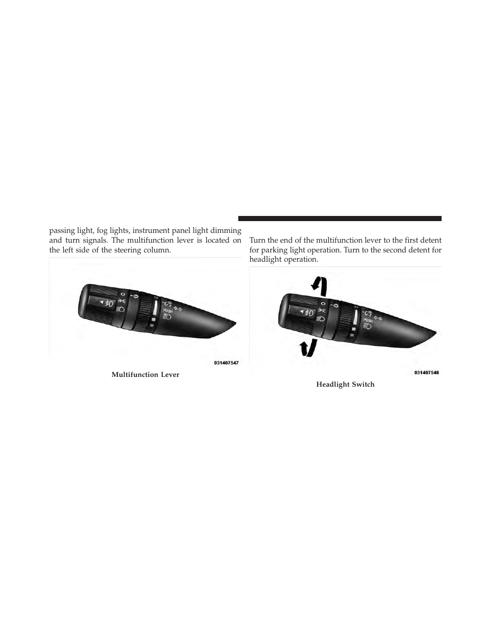 Headlights and parking lights | Chrysler 2012 200 - Owner Manual User Manual | Page 152 / 508