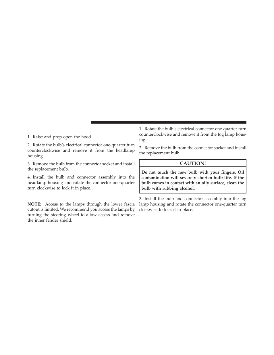 Front turn signal, Front fog lamp | Chrysler 2012 200 - Owner Manual User Manual | Page 454 / 508