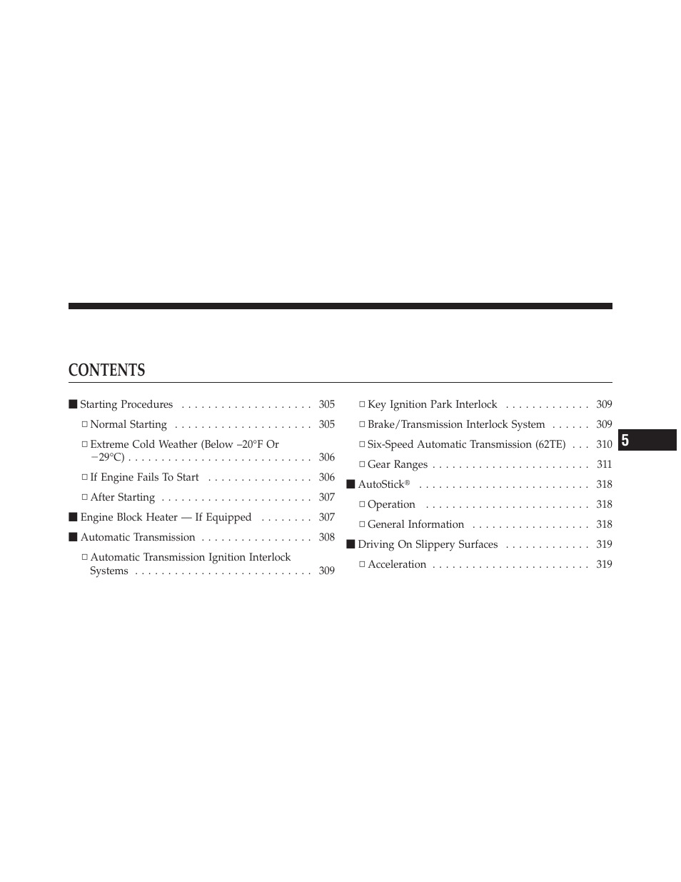 Chrysler 2012 200 Convertible - Owner Manual User Manual | Page 303 / 517