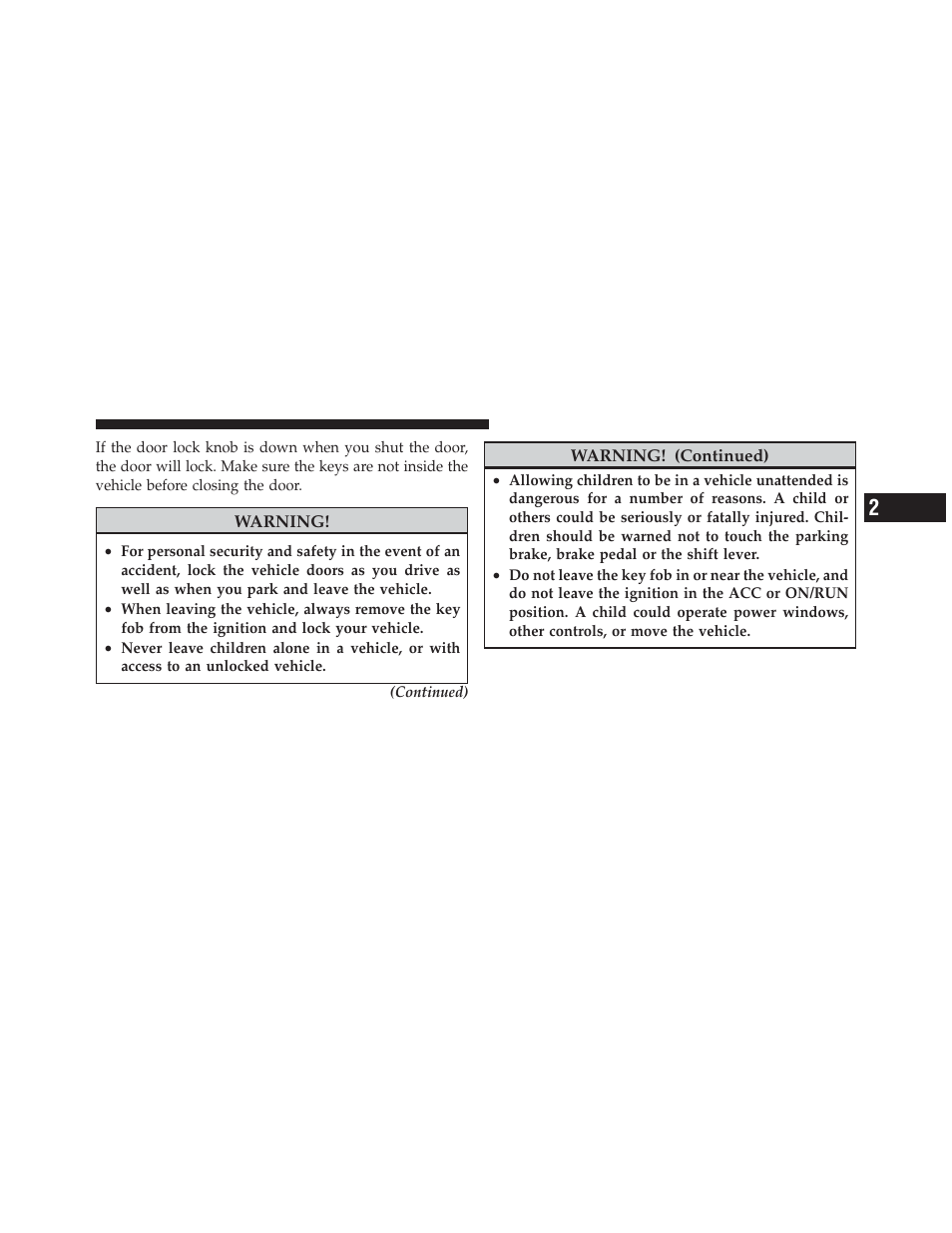 Chrysler 2012 200 Convertible - Owner Manual User Manual | Page 33 / 517
