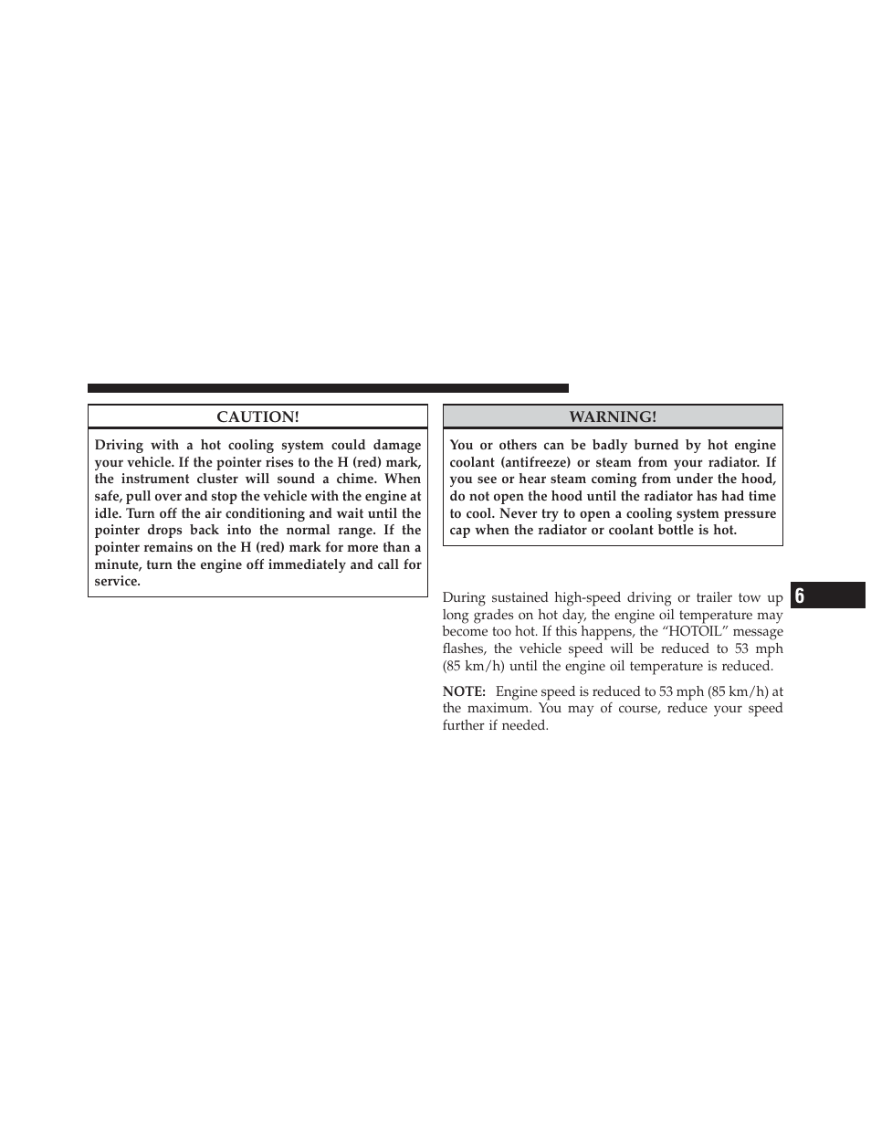 Engine oil overheating — 2.4l engine only, If equipped) | Chrysler 2012 200 Convertible - Owner Manual User Manual | Page 395 / 517