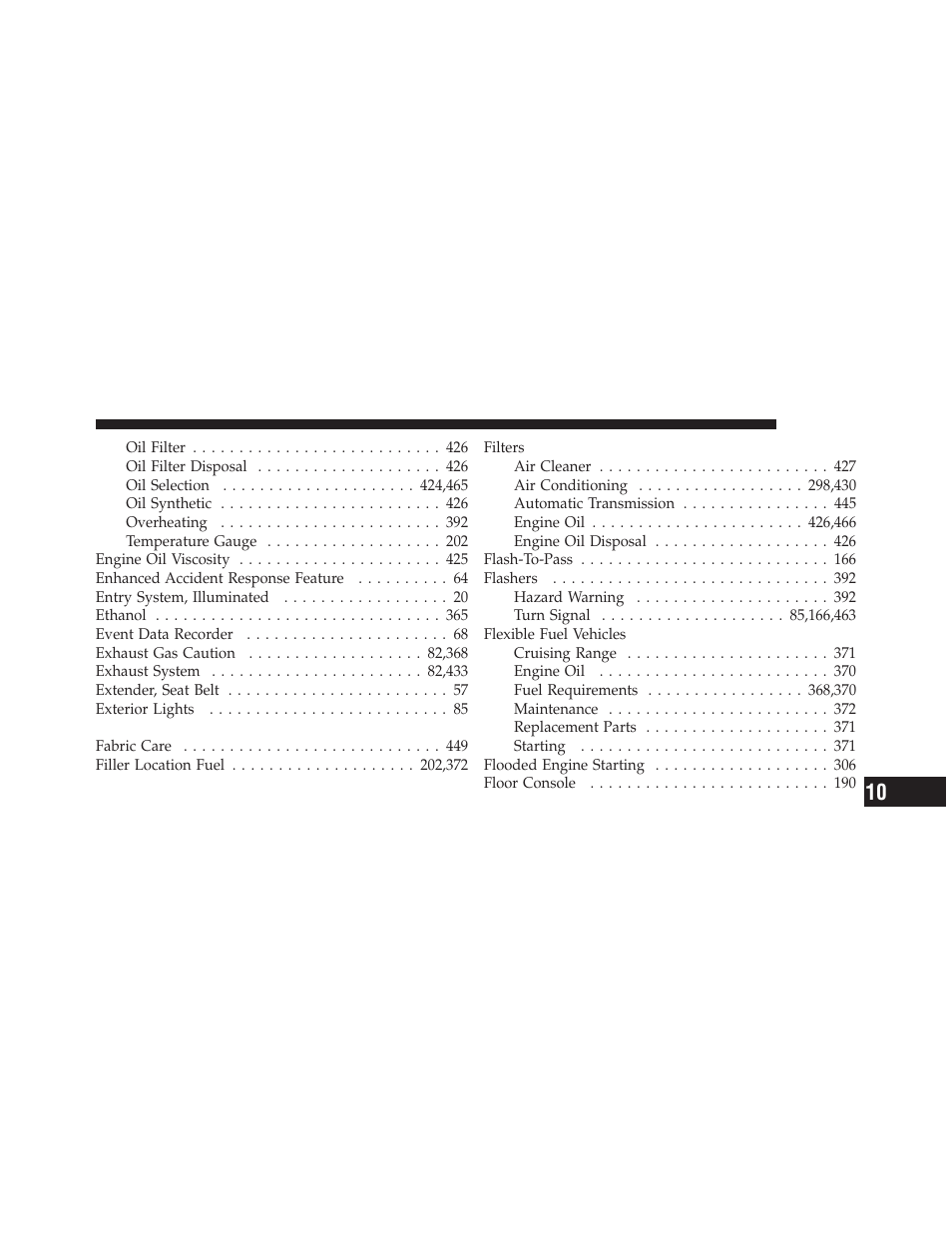 Chrysler 2012 200 Convertible - Owner Manual User Manual | Page 501 / 517