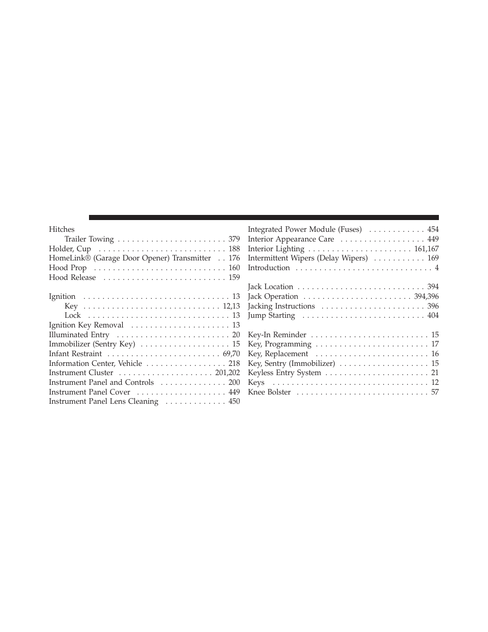 Chrysler 2012 200 Convertible - Owner Manual User Manual | Page 504 / 517