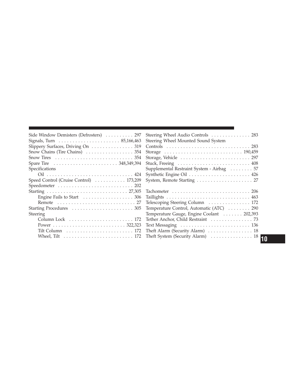 Chrysler 2012 200 Convertible - Owner Manual User Manual | Page 511 / 517