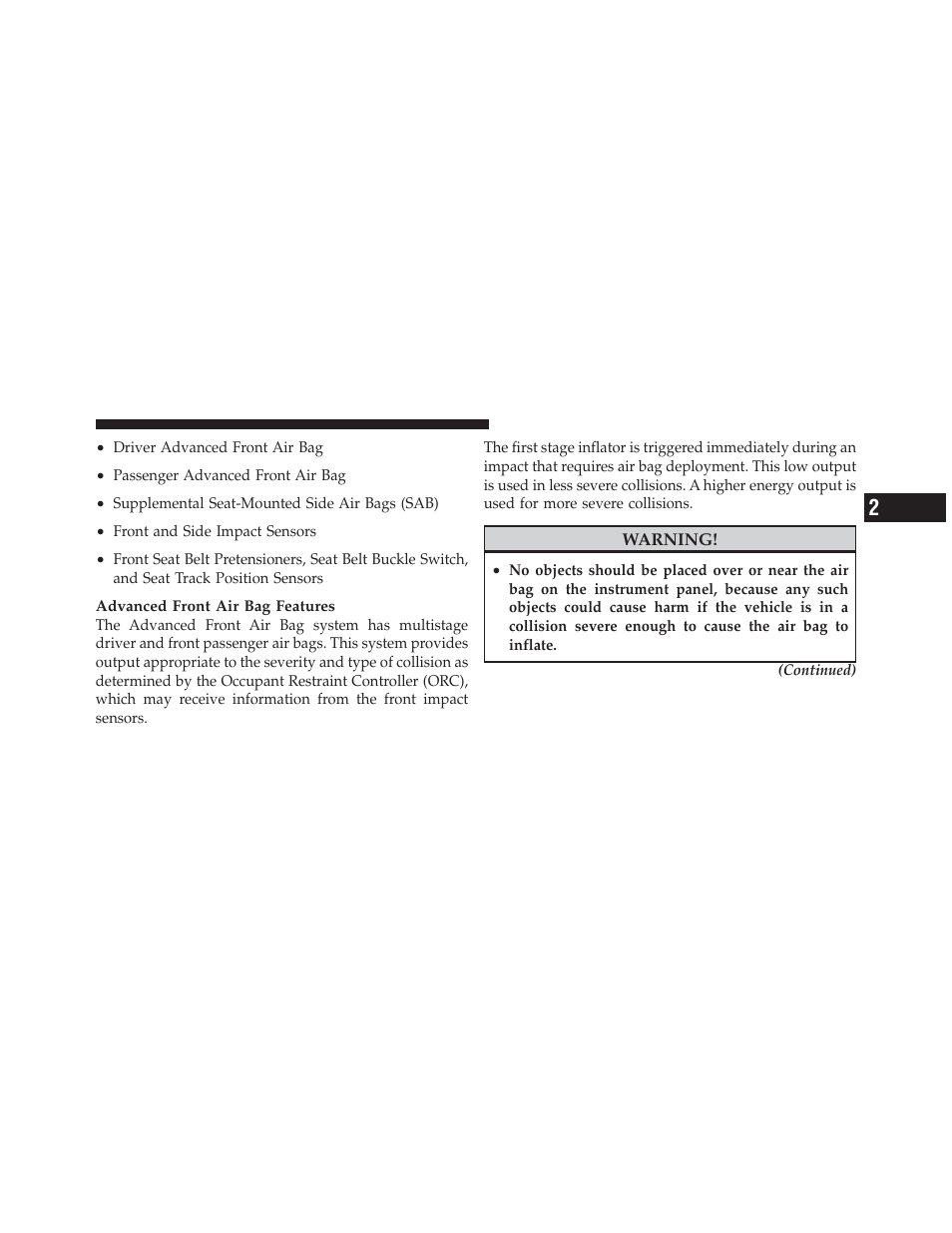 Chrysler 2012 200 Convertible - Owner Manual User Manual | Page 61 / 517