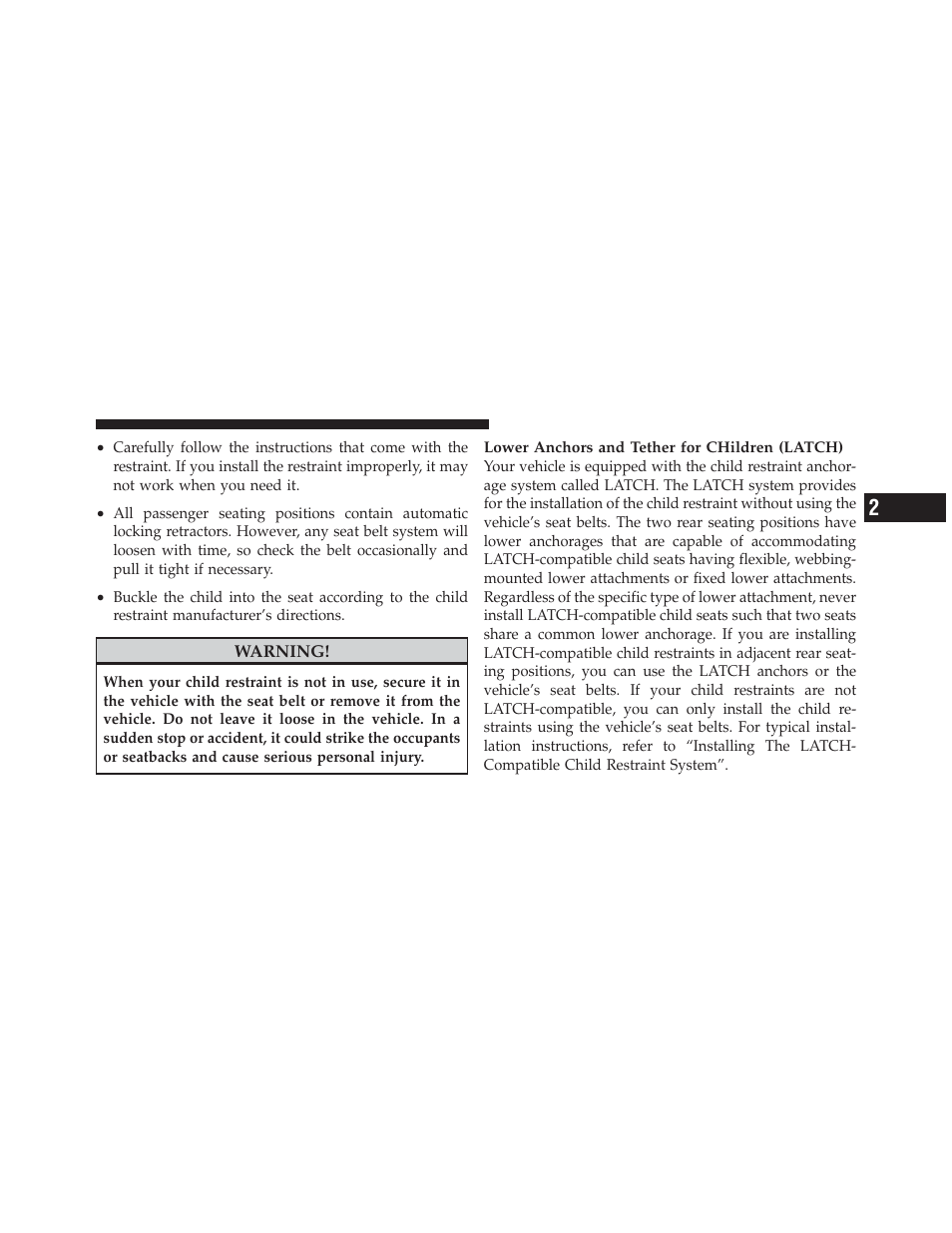 Chrysler 2012 200 Convertible - Owner Manual User Manual | Page 75 / 517