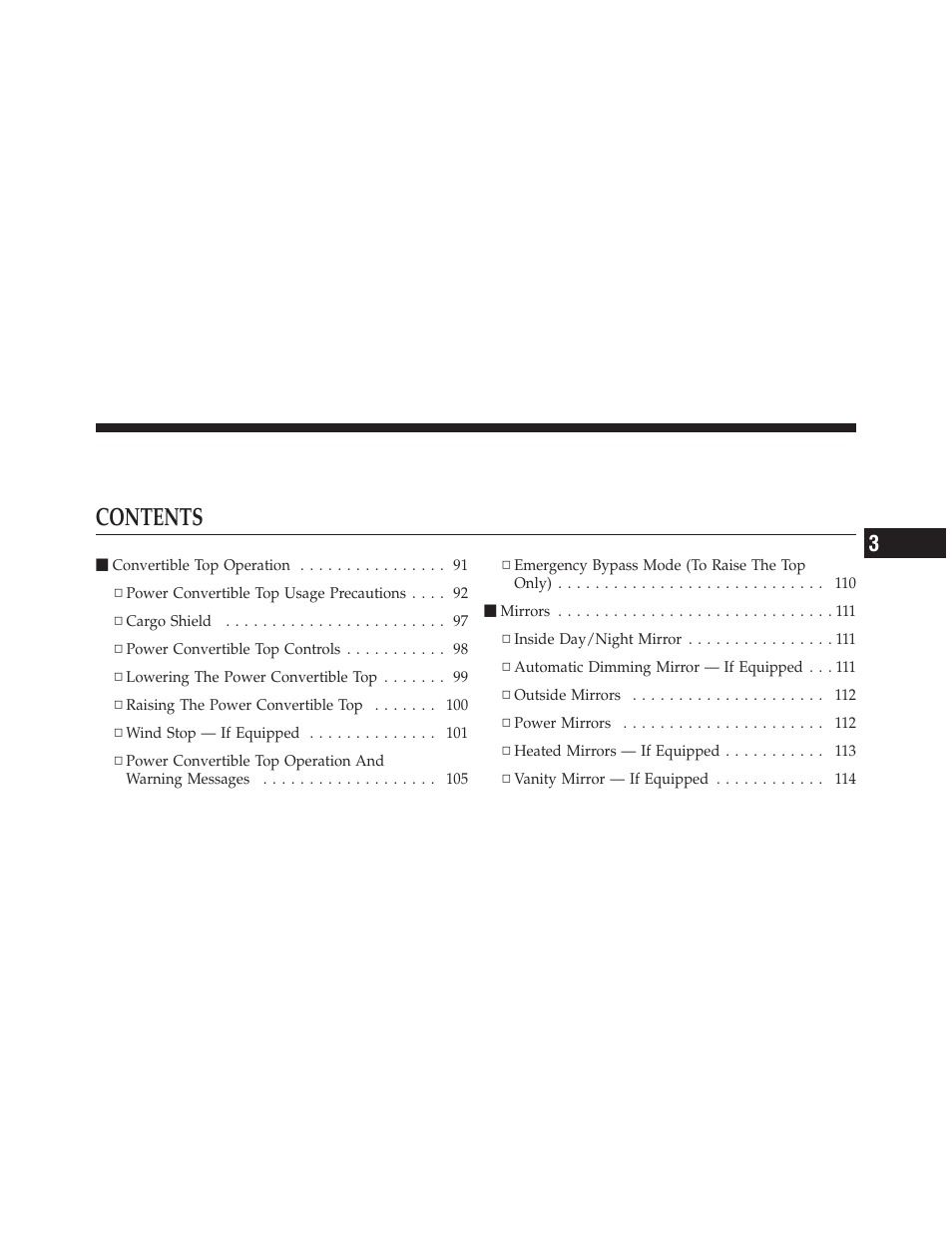 Chrysler 2012 200 Convertible - Owner Manual User Manual | Page 89 / 517
