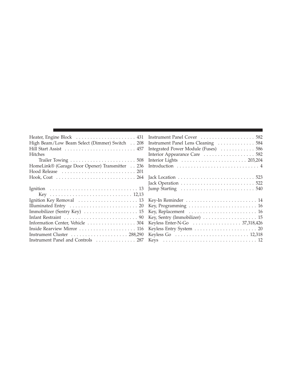 Chrysler 2012 Country - Owner Manual User Manual | Page 640 / 652