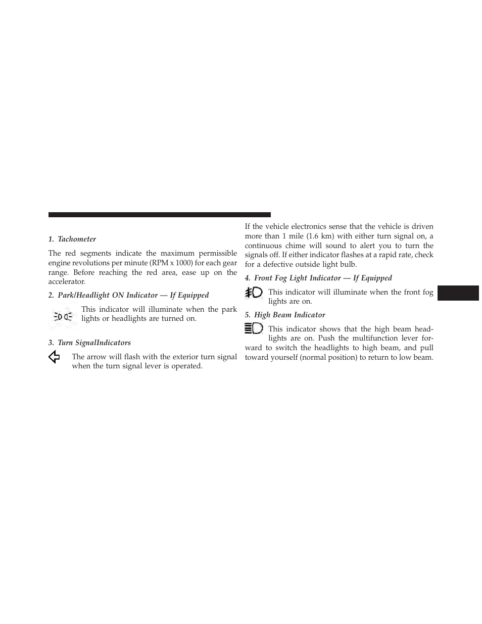 Instrument cluster descriptions | Chrysler 2013 300 SRT - Owner Manual User Manual | Page 303 / 580