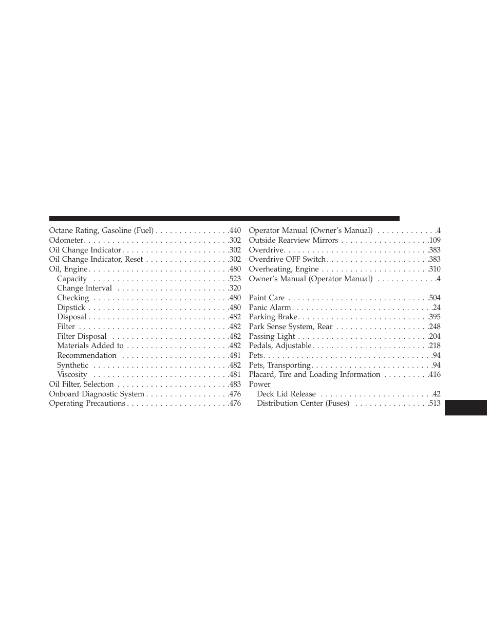 Chrysler 2013 300 SRT - Owner Manual User Manual | Page 571 / 580