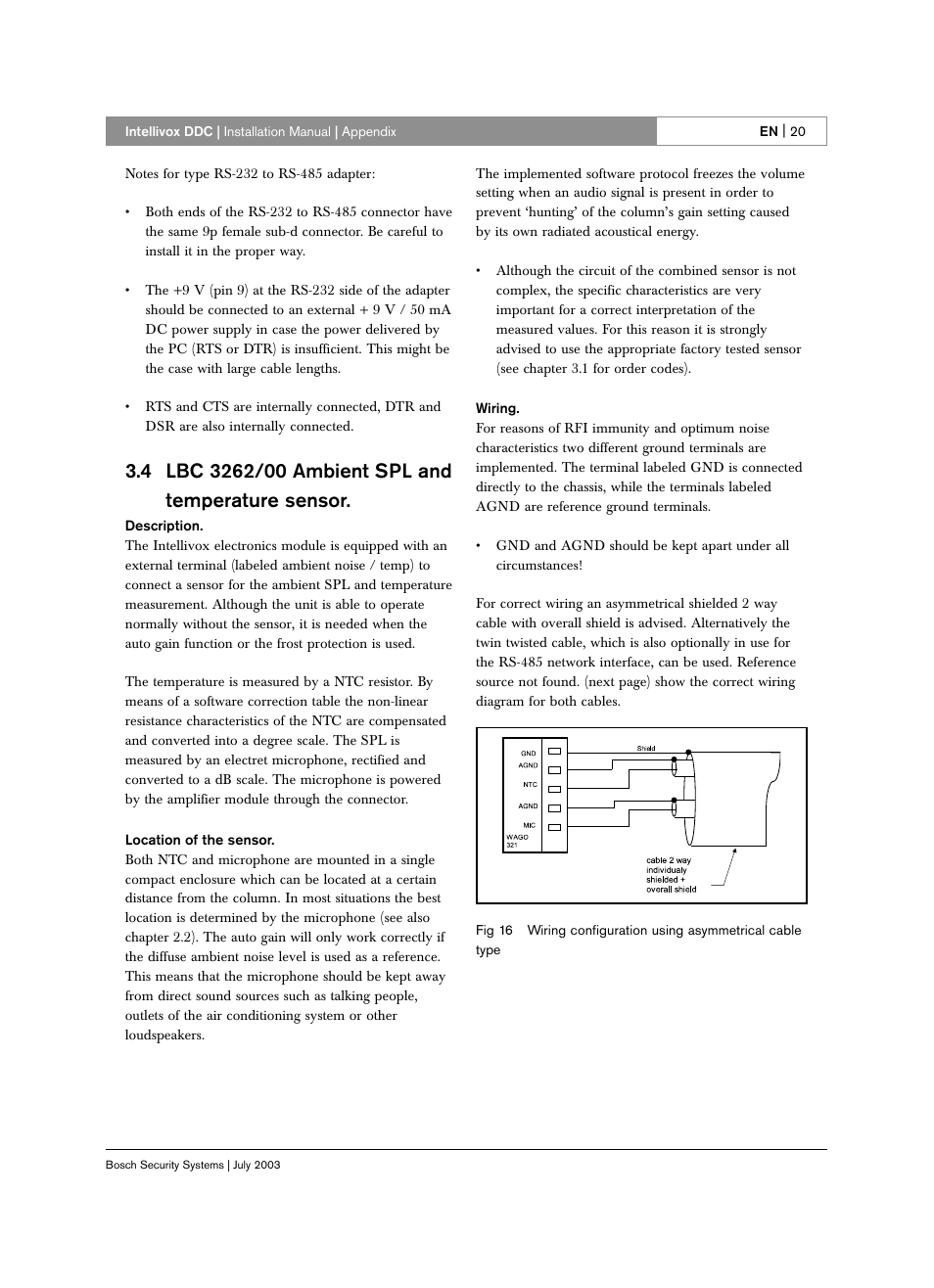 Bosch INTELLIVOX DDC LBC 325X User Manual | Page 19 / 30