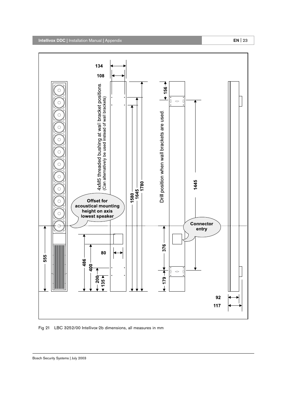 Bosch INTELLIVOX DDC LBC 325X User Manual | Page 22 / 30