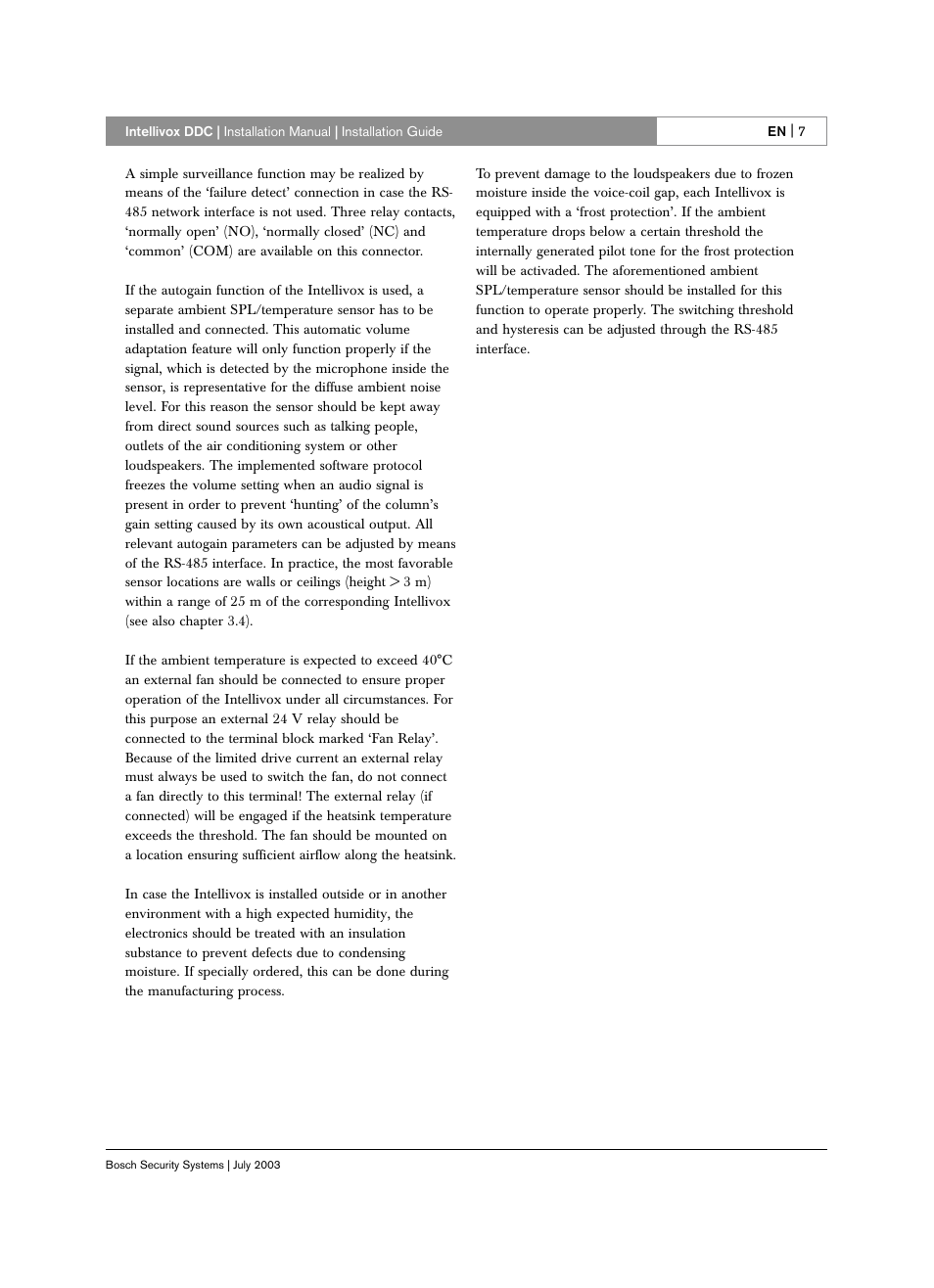 Bosch INTELLIVOX DDC LBC 325X User Manual | Page 6 / 30