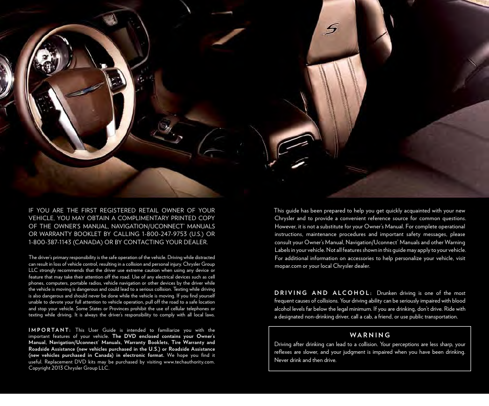Chrysler 2013 300 SRT - User Guide User Manual | Page 131 / 132
