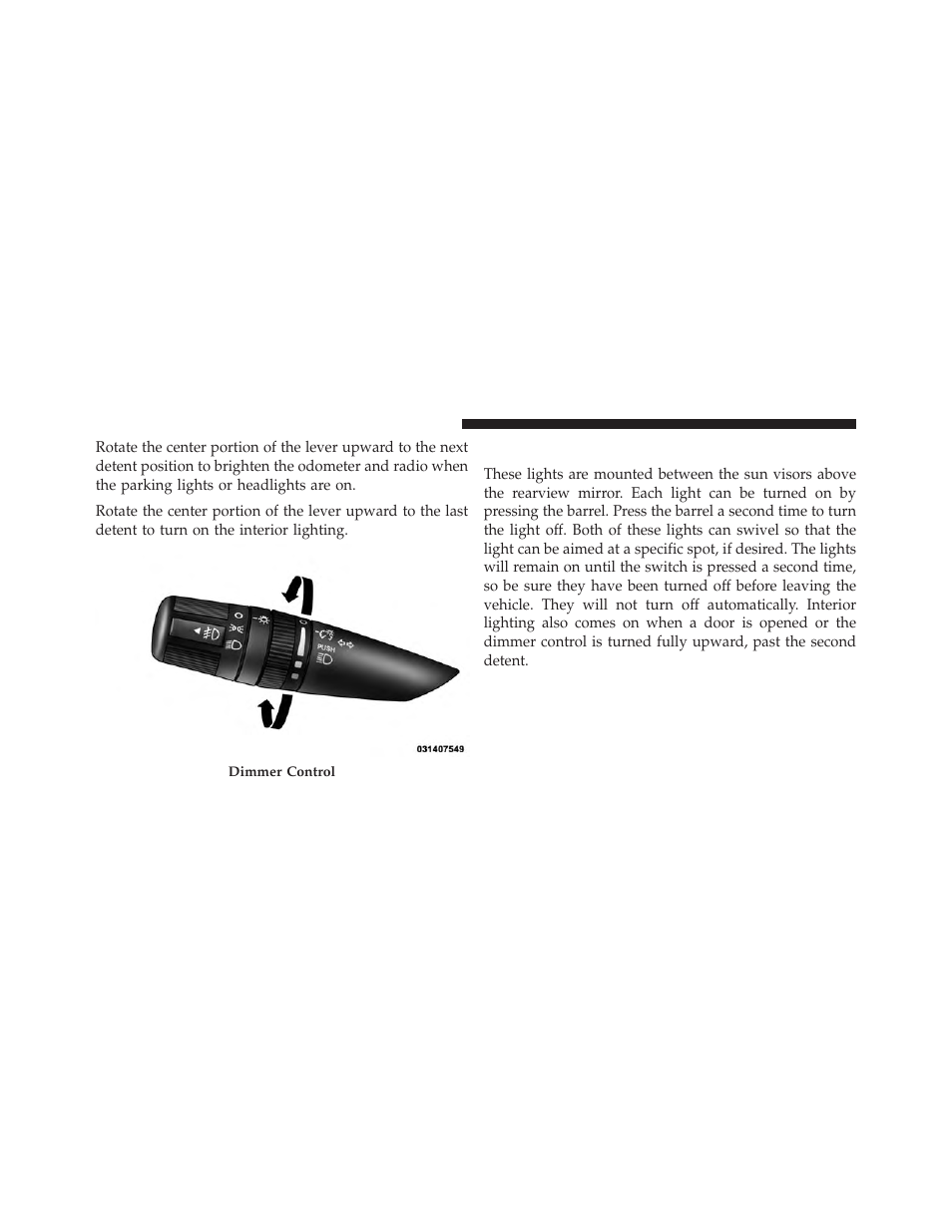 Map/reading/interior lights | Chrysler 2013 200 - Owner Manual User Manual | Page 172 / 517