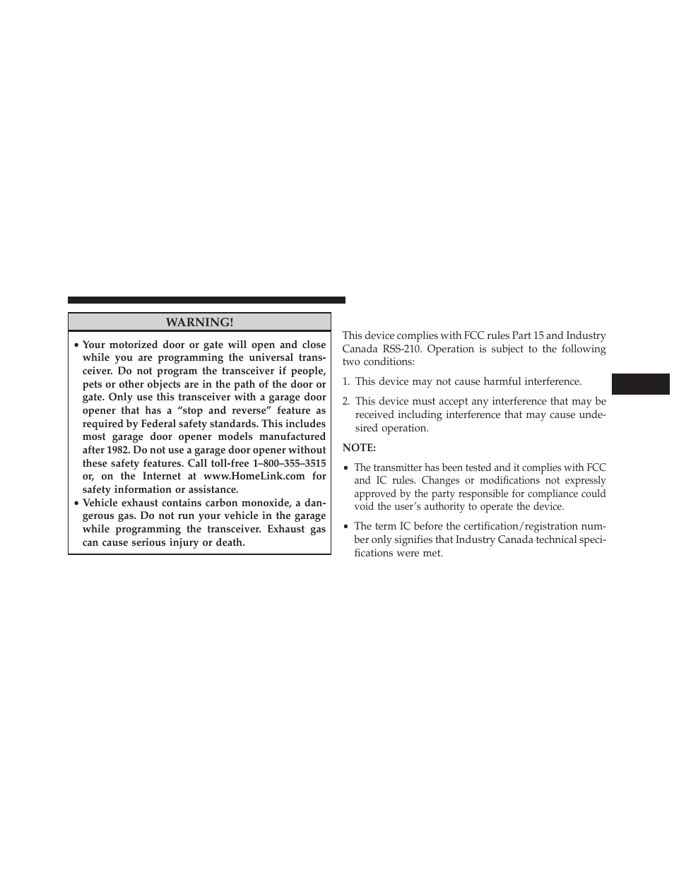 General information | Chrysler 2013 200 - Owner Manual User Manual | Page 191 / 517