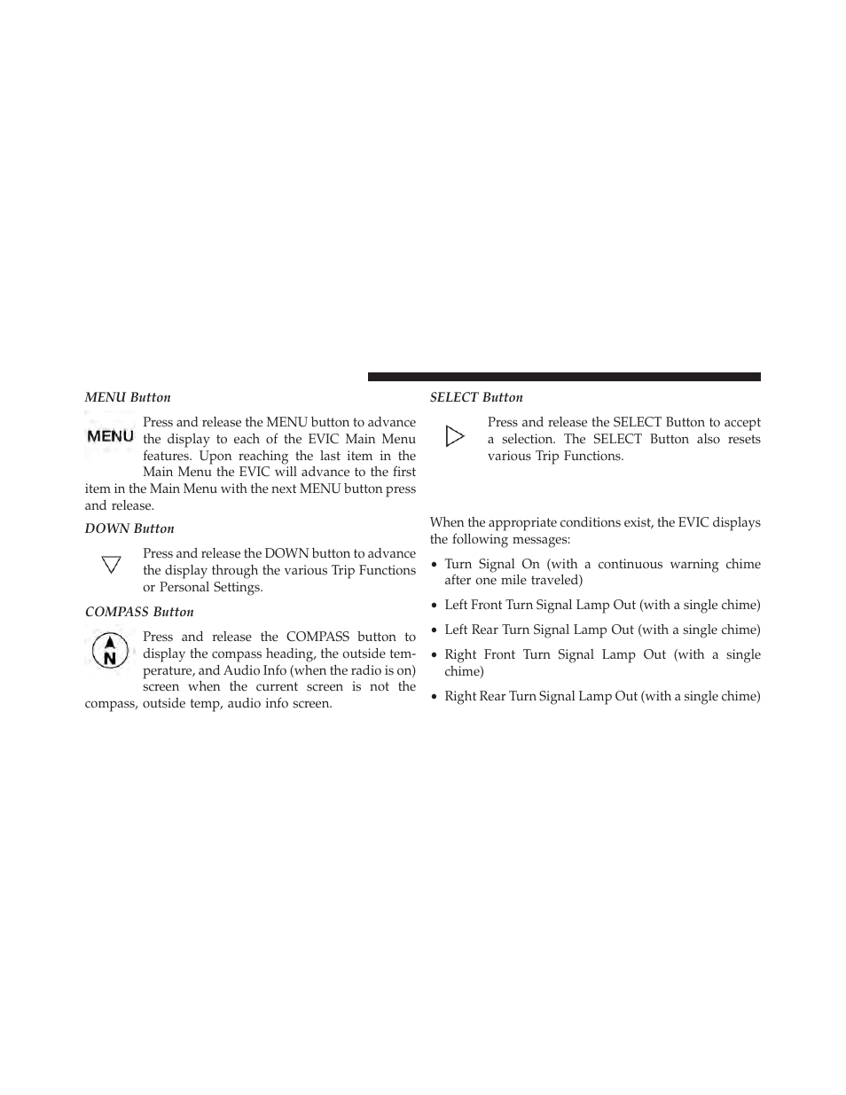 Electronic vehicle information center (evic), Displays | Chrysler 2013 200 - Owner Manual User Manual | Page 230 / 517