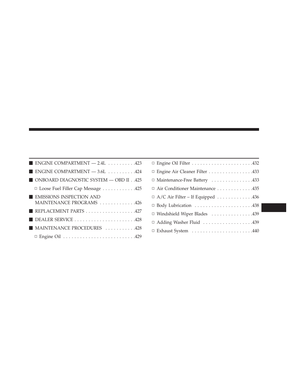 Chrysler 2013 200 - Owner Manual User Manual | Page 423 / 517