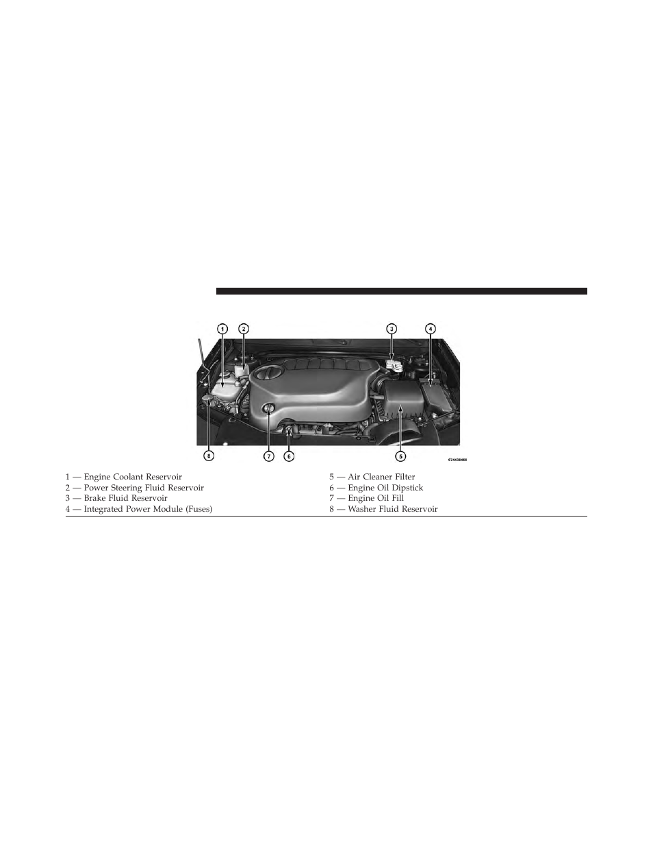 Engine compartment — 3.6l | Chrysler 2013 200 - Owner Manual User Manual | Page 426 / 517