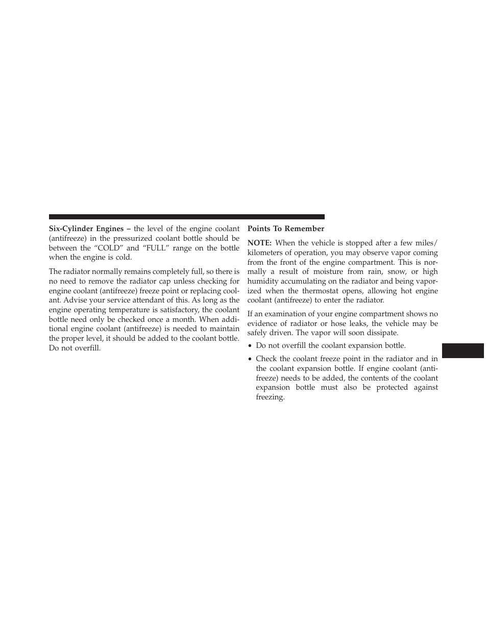 Points to remember | Chrysler 2013 200 - Owner Manual User Manual | Page 449 / 517