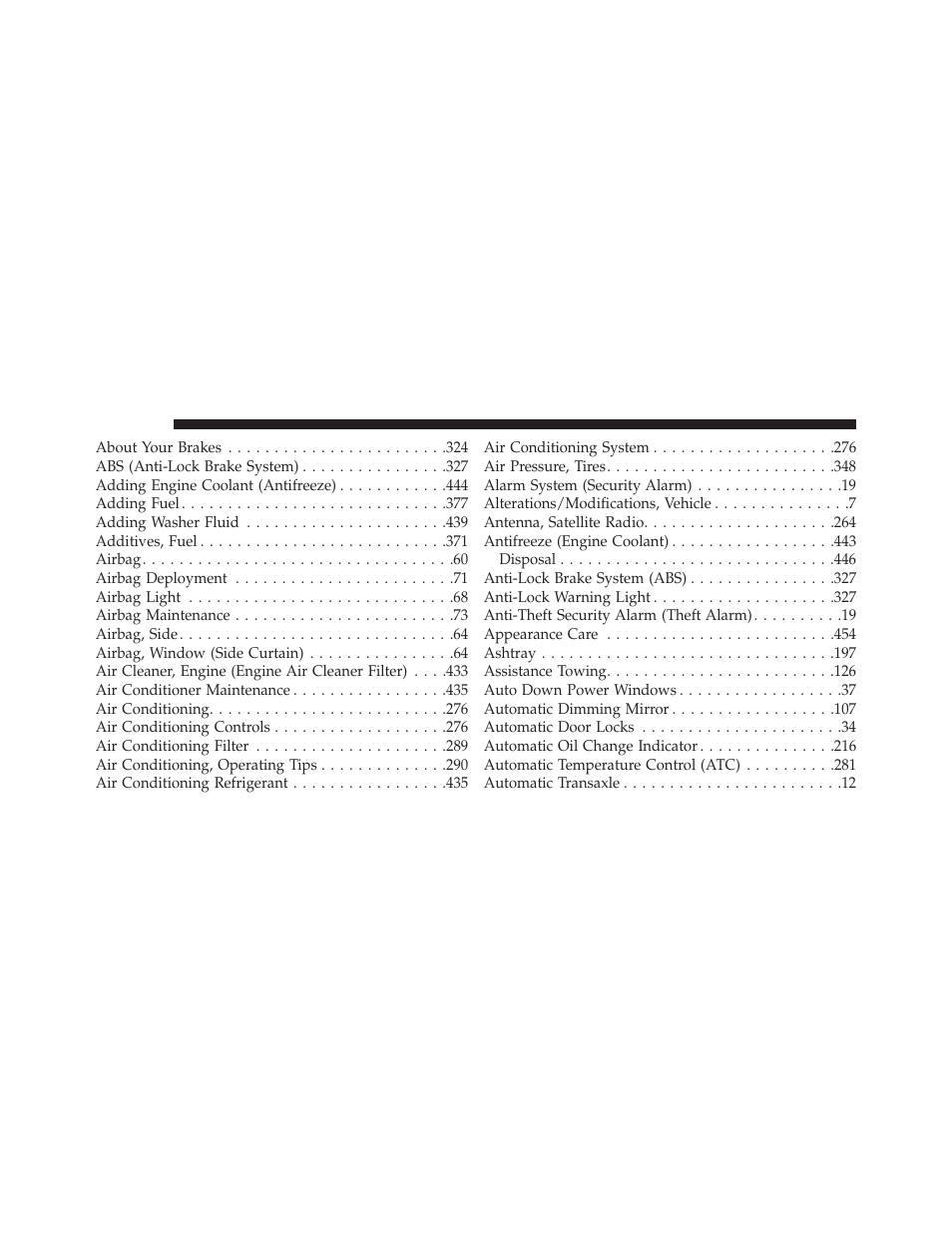 Chrysler 2013 200 - Owner Manual User Manual | Page 498 / 517