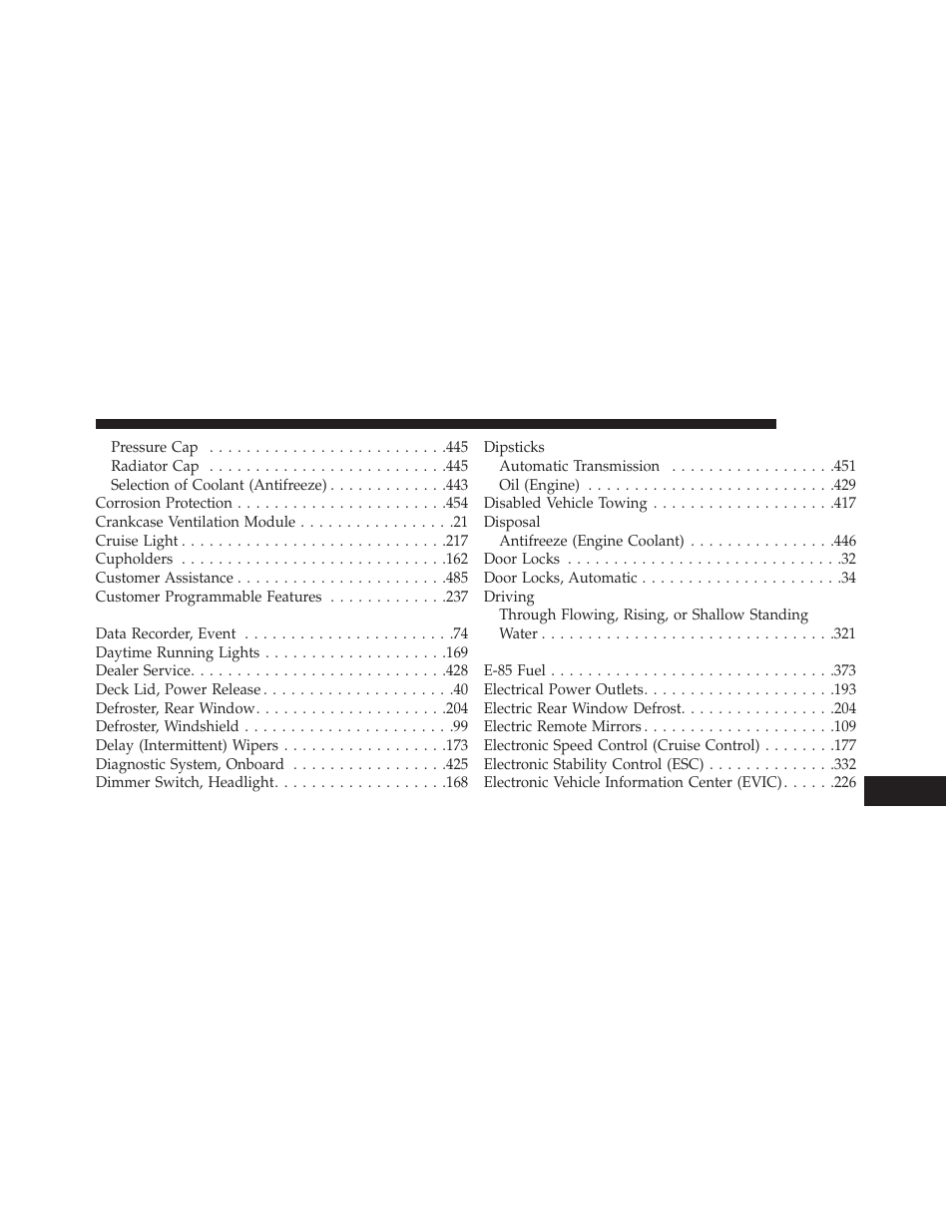 Chrysler 2013 200 - Owner Manual User Manual | Page 501 / 517