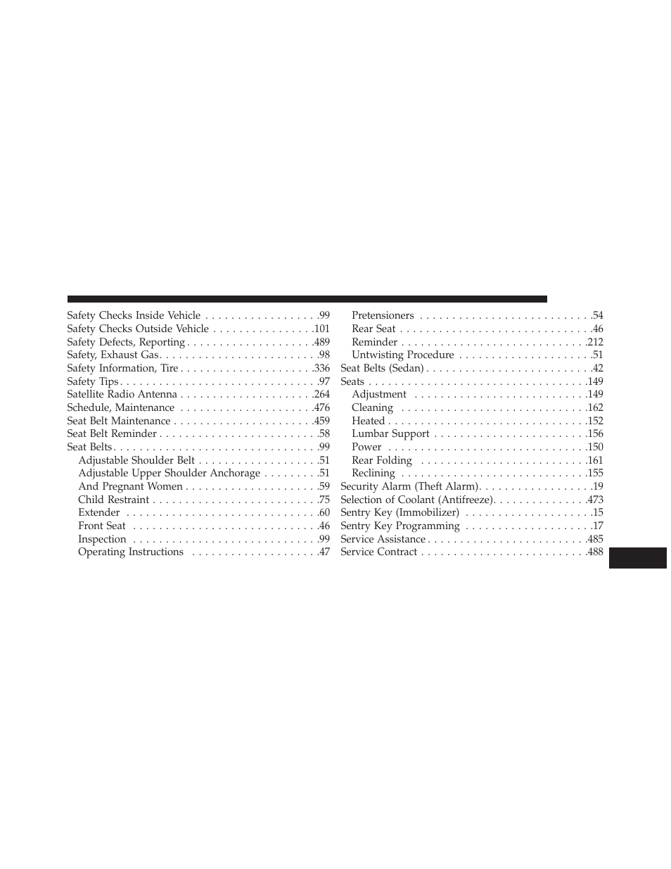 Chrysler 2013 200 - Owner Manual User Manual | Page 511 / 517
