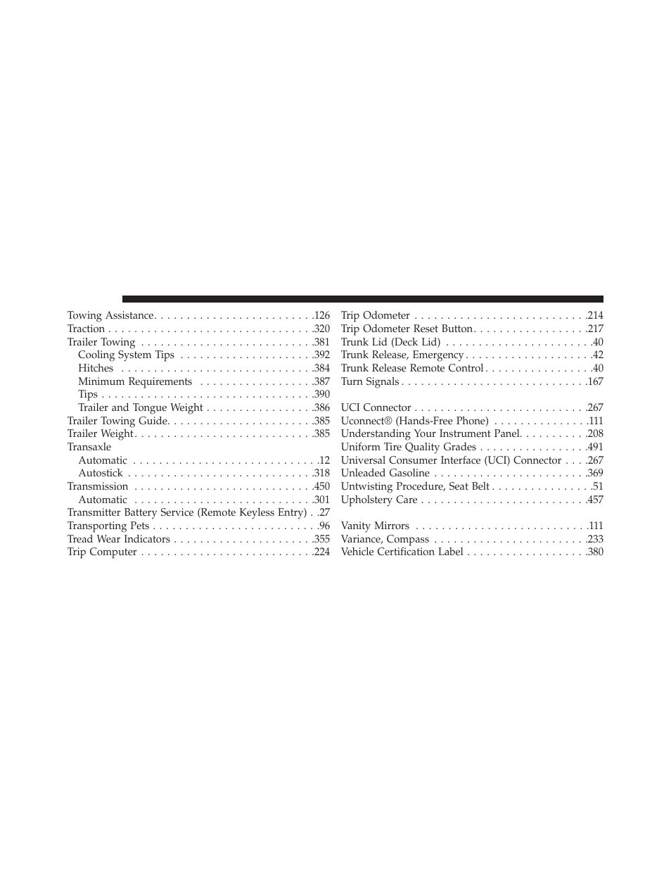 Chrysler 2013 200 - Owner Manual User Manual | Page 514 / 517