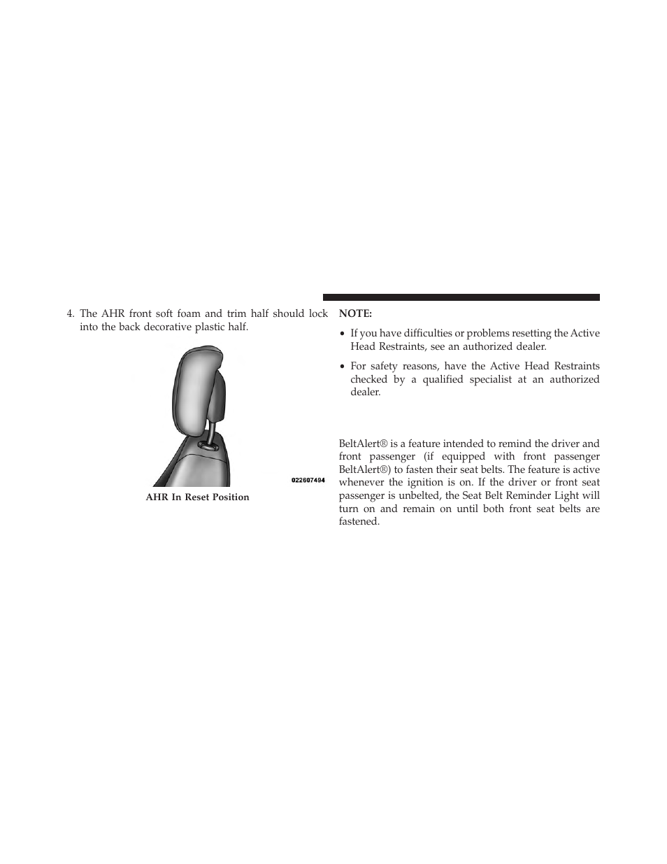 Enhanced seat belt use reminder system, Beltalert®) | Chrysler 2013 200 - Owner Manual User Manual | Page 60 / 517