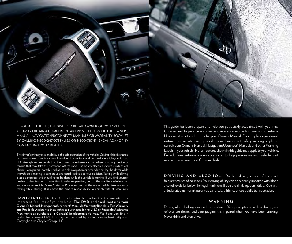 Chrysler 2013 200 - User Guide User Manual | Page 107 / 108