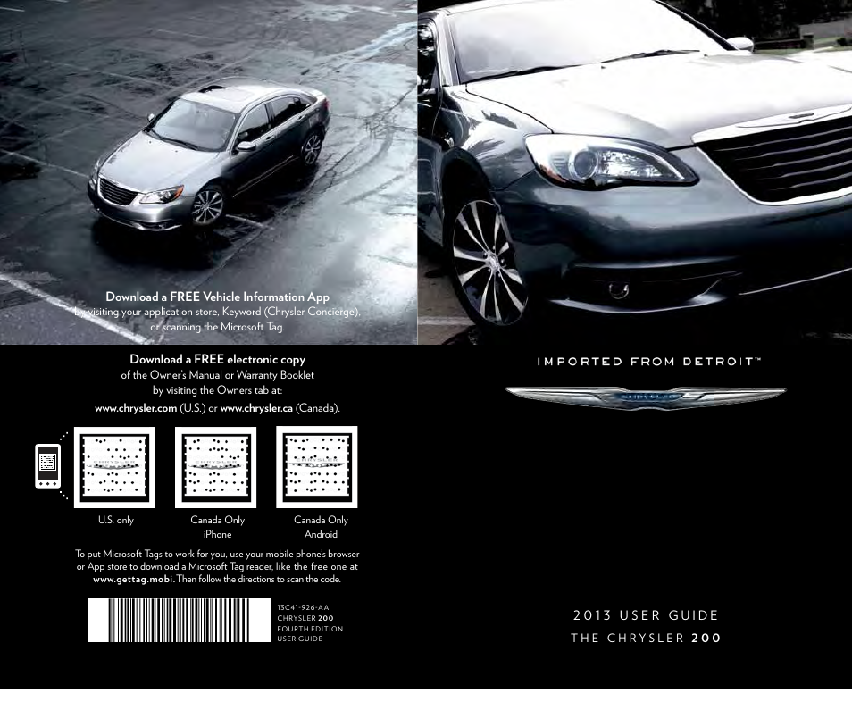 Chrysler 2013 200 - User Guide User Manual | Page 108 / 108
