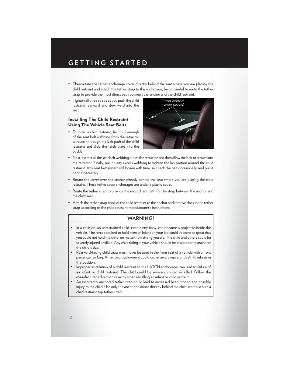 Chrysler 2013 200 - User Guide User Manual | Page 14 / 108