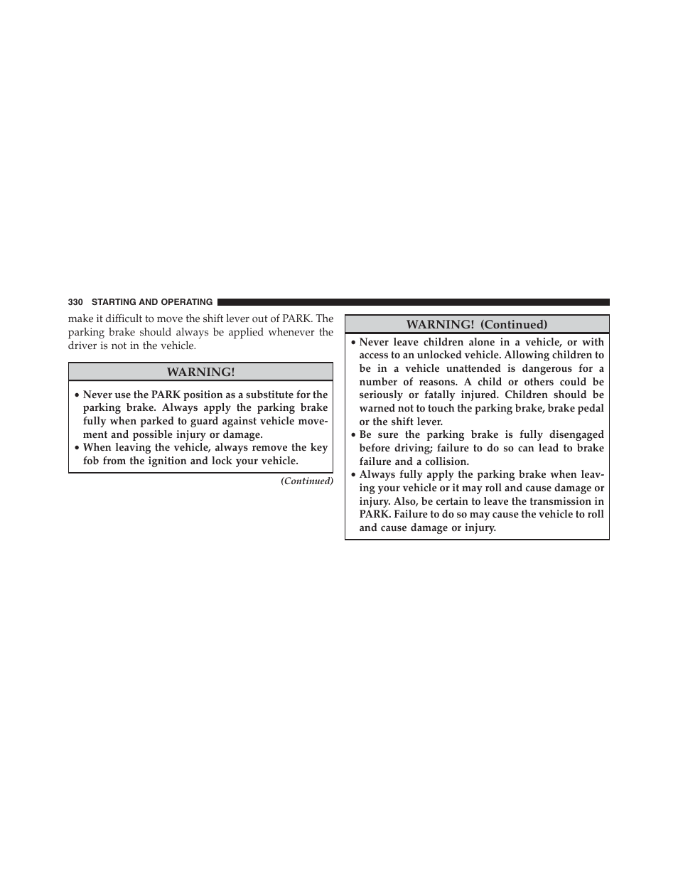 Chrysler 2013 200 Convertible - Owner Manual User Manual | Page 332 / 519