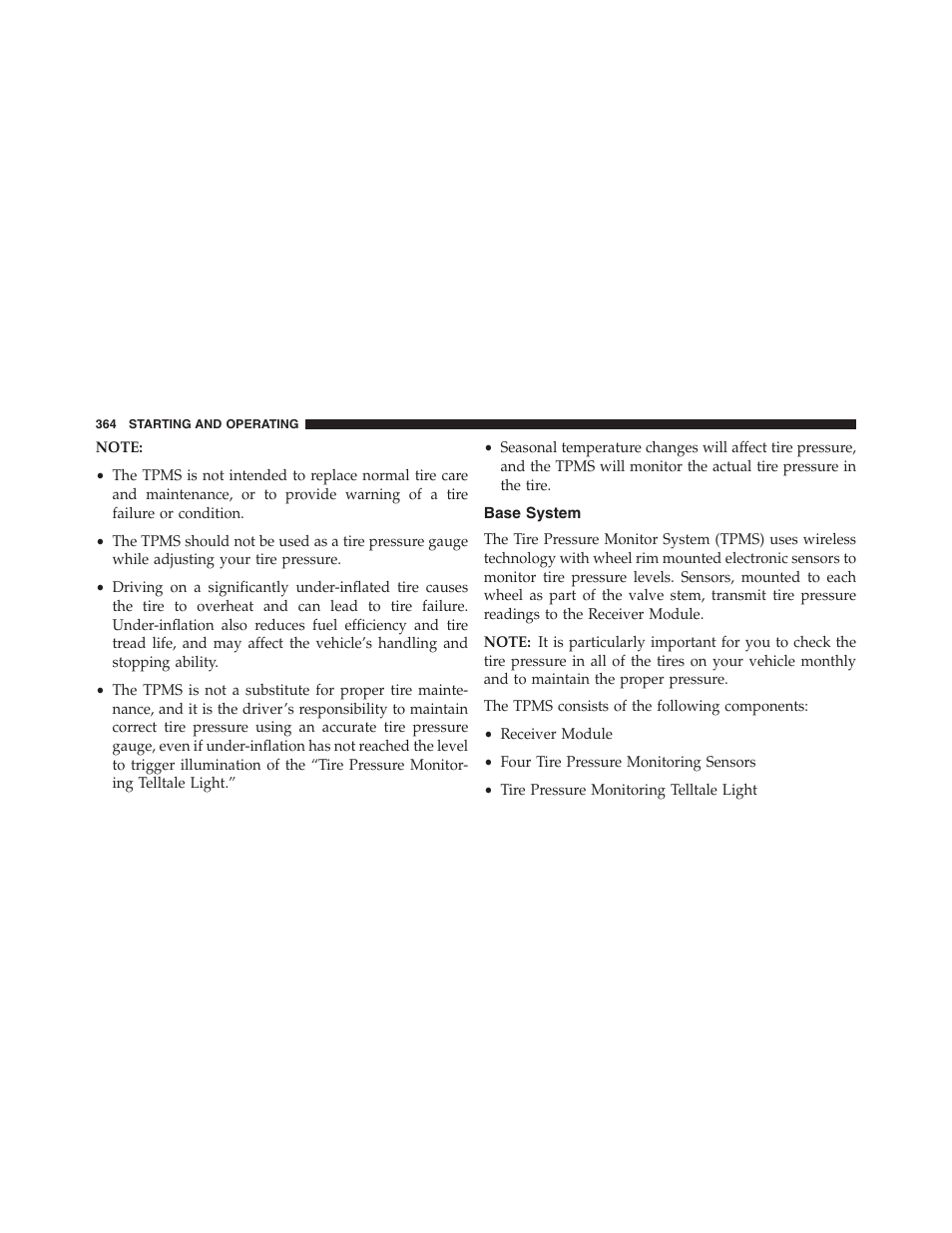 Base system | Chrysler 2013 200 Convertible - Owner Manual User Manual | Page 366 / 519