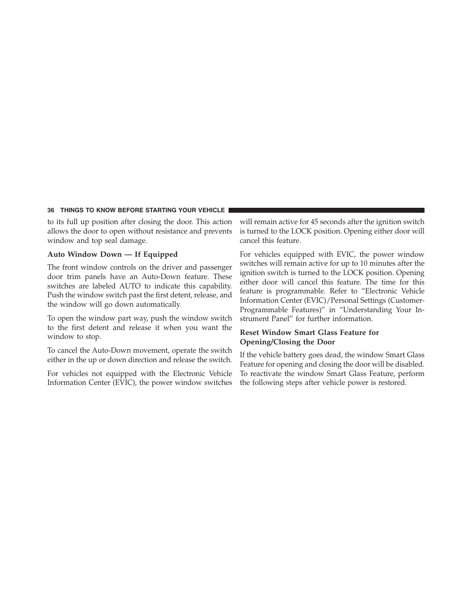 Auto window down — if equipped | Chrysler 2013 200 Convertible - Owner Manual User Manual | Page 38 / 519
