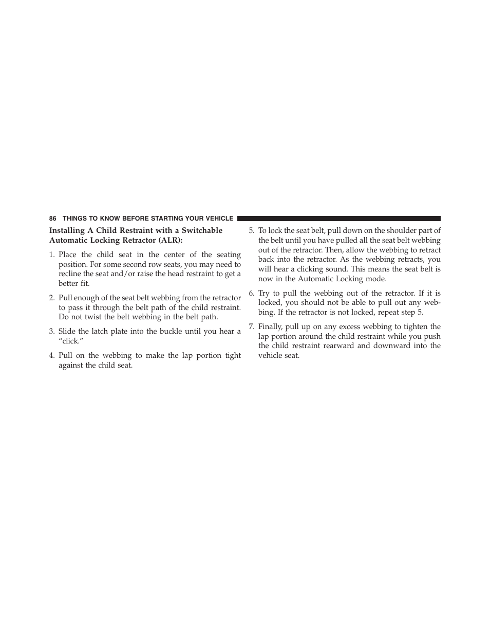 Chrysler 2013 200 Convertible - Owner Manual User Manual | Page 88 / 519